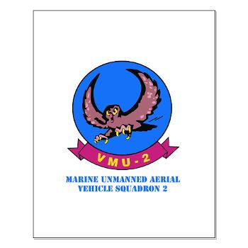 MUAVS2 - M01 - 02 - Marine Unmanned Aerial Vehicle Squadron 2 (VMU-2) with Text - Small Poster